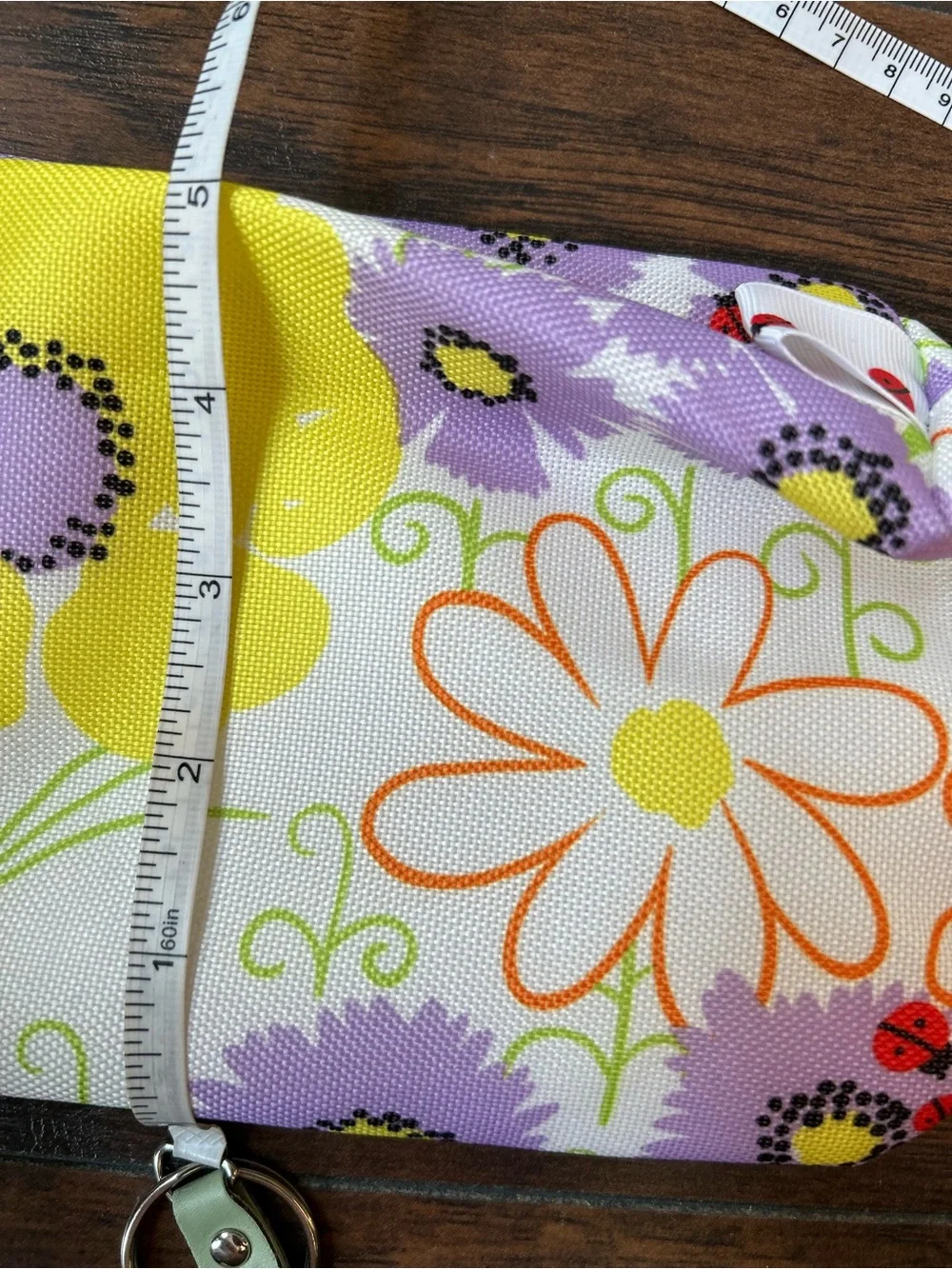 Clinique, Makeup Bag Set Floral Yellow & Purple Cosmetic Pouch Set